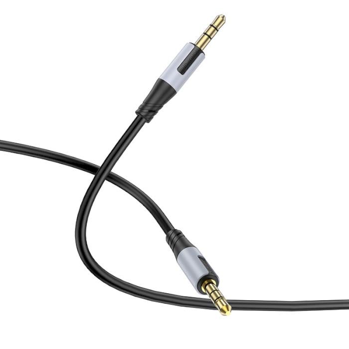 Аудіо-кабель Borofone BL19 Creator AUX 3,5 мм Audio cable 1 м Black (611546) - фото 3 Аудіо-кабель Borofone BL19 Creator AUX 3,5 мм Audio cable 1 м Black (611546) - фото 3