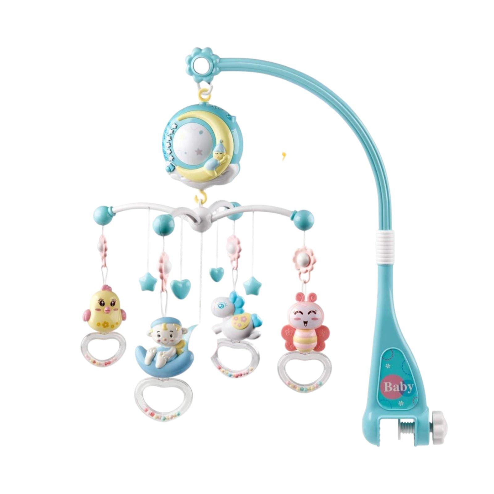 Музыкальный мобиль Mini Tudou для детской кроватки с музыкой и подсветкой