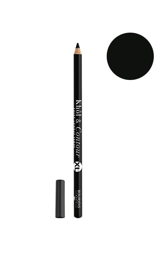 Олівець для очей Bourjois Khol & Contour XL Extra-Long Wear 001 noir-issime (25505) - фото 1