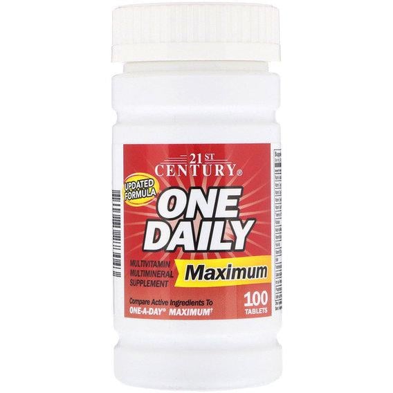 Витаминно-минеральный комплекс 21st Century One Daily Maximum Multivitamin Multimineral 100 Tabs