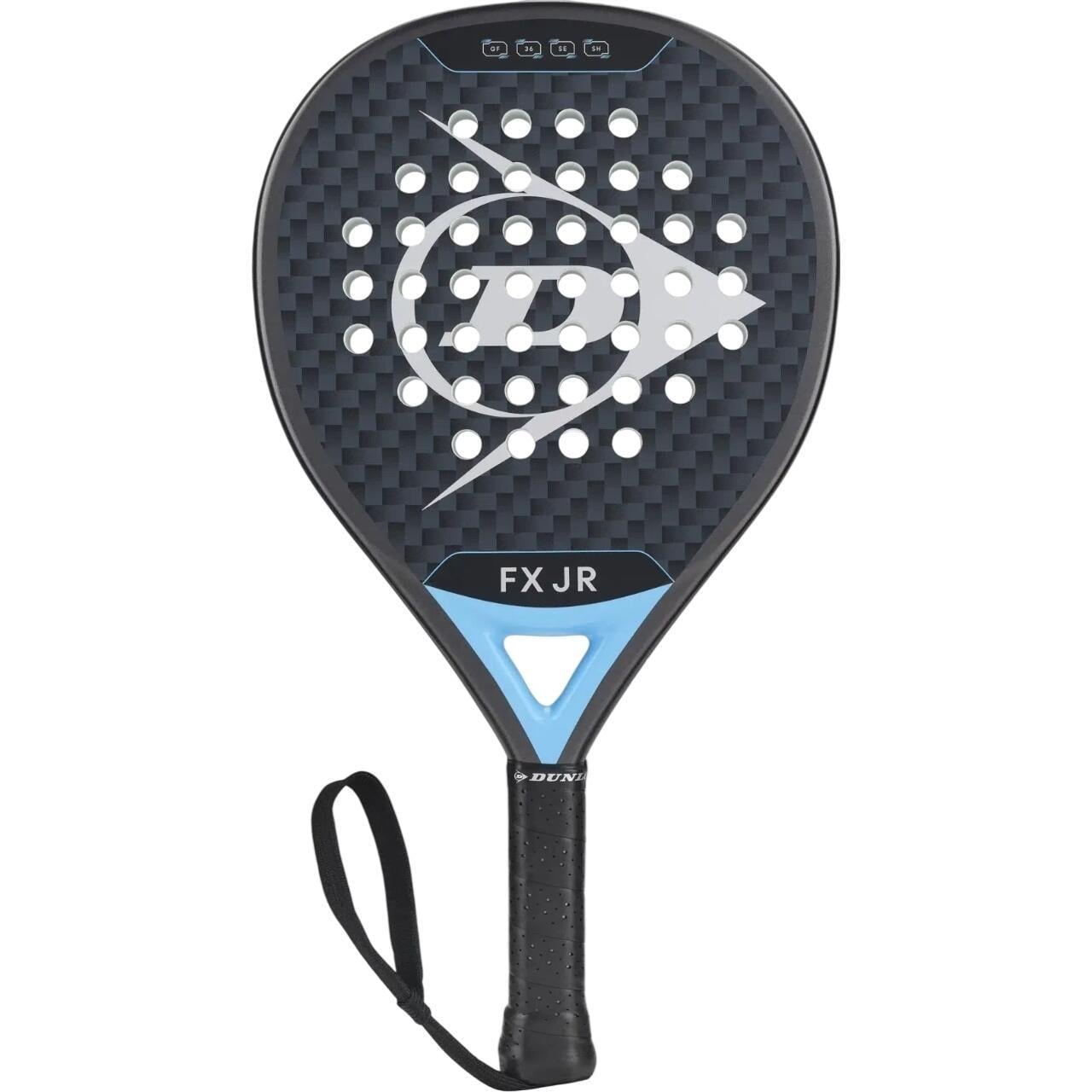 Ракетка для падл-тенісу дитяча Dunlop FX JUNIOR 2026 Чорно-блакитний (10370738)