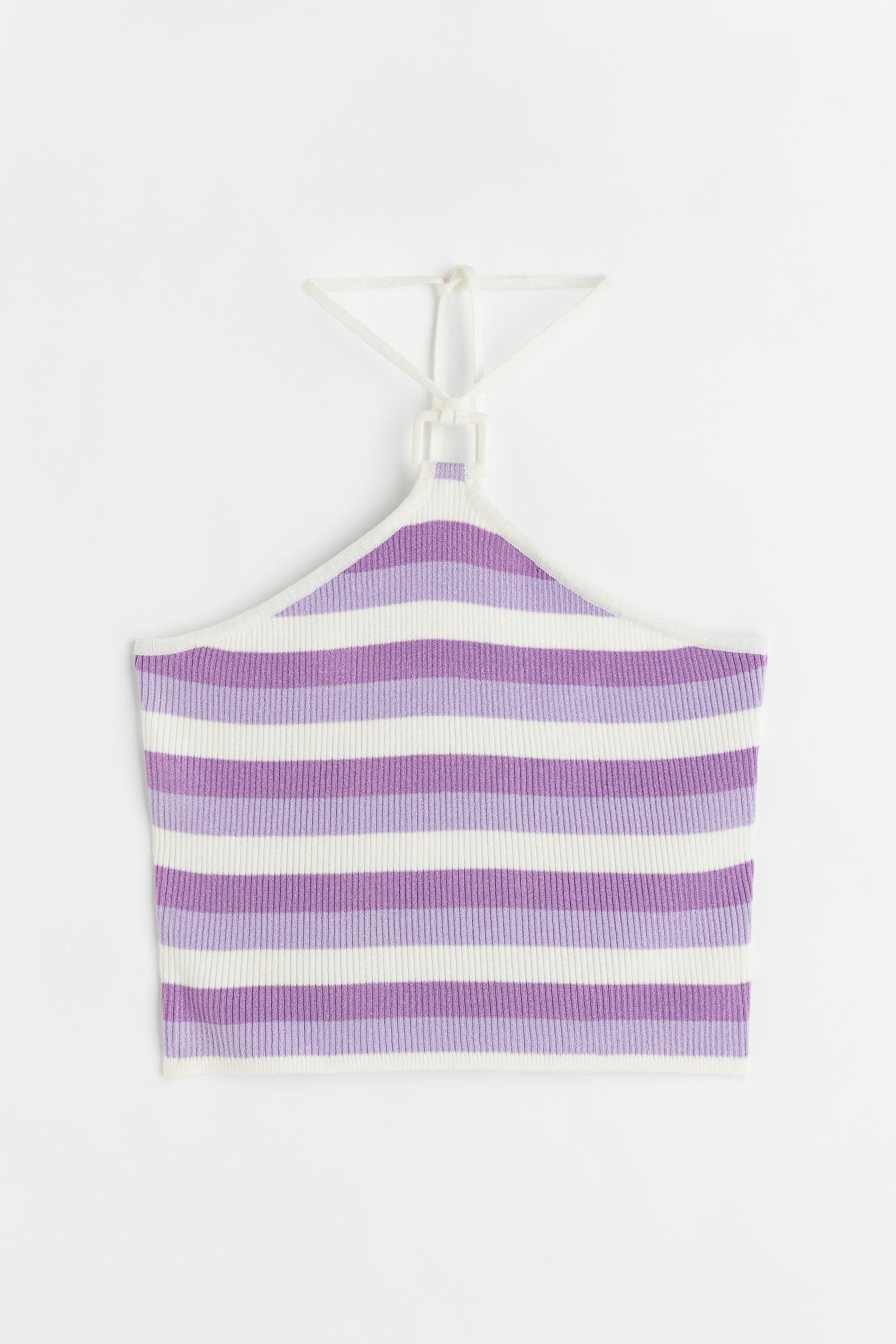 Топ вязаный S Бело-розовый (3001171wer)