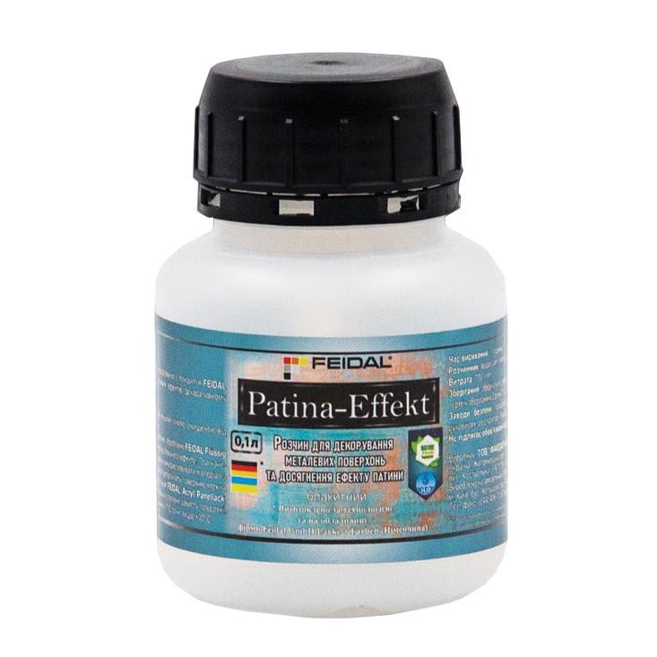 Патина декоративна для зістарення металевих виробів Feidal Patina-Effekt ефект міді 0,1 л Блакитний - фото 1 Патина декоративна для зістарення металевих виробів Feidal Patina-Effekt ефект міді 0,1 л Блакитний - фото 1
