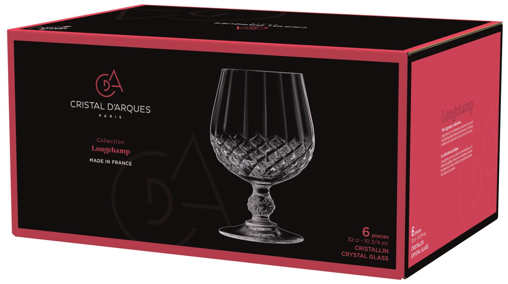 Набор бокалов CD'A LONGCHAMP для бренди 6 шт. 320 мл (UG-L9755) - фото 4 Набор бокалов CD'A LONGCHAMP для бренди 6 шт. 320 мл (UG-L9755) - фото 4