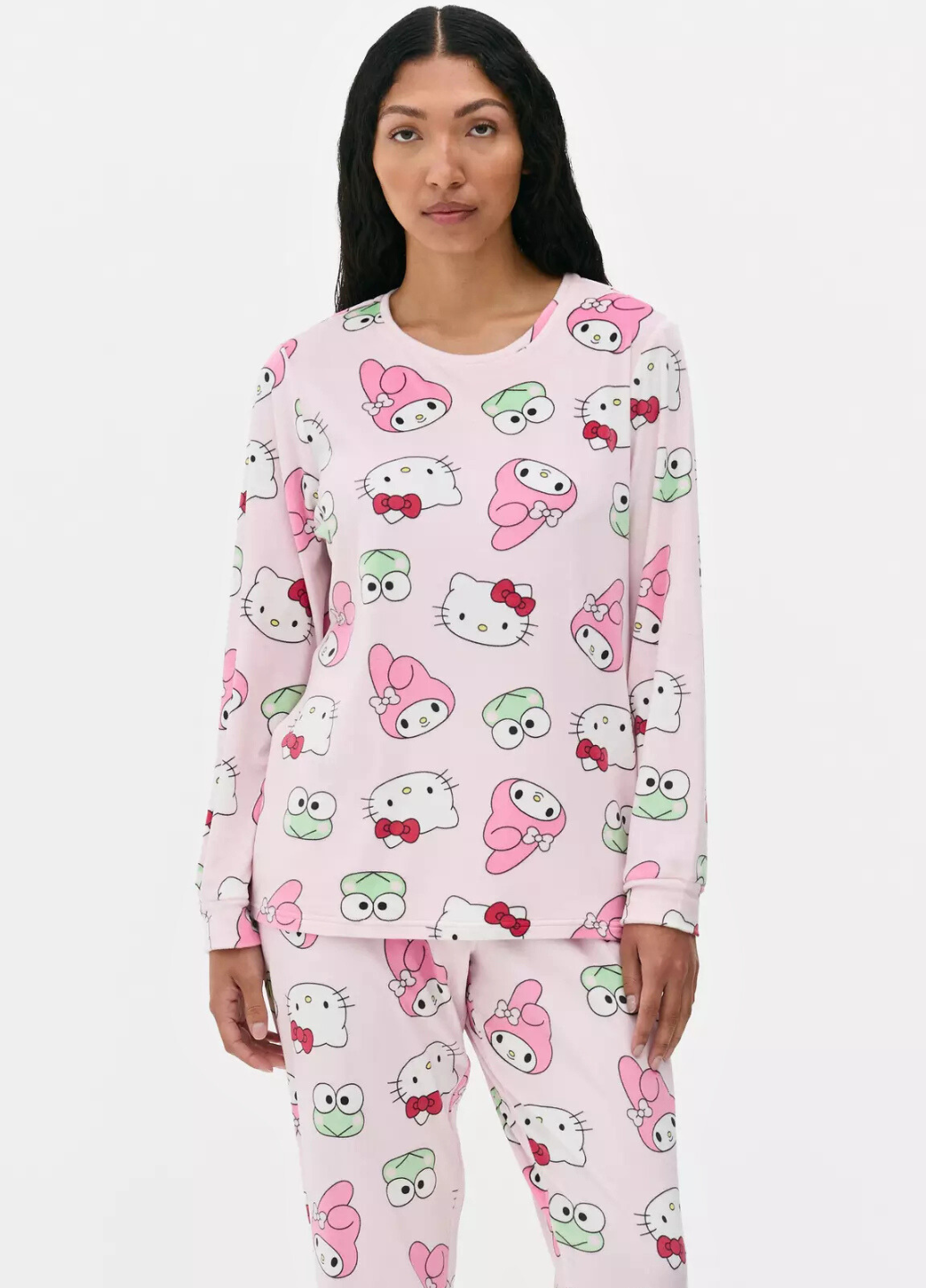 Свитшот плюшевый PRIMARK Hello Kitty and Friends XS Молочный (8340)
