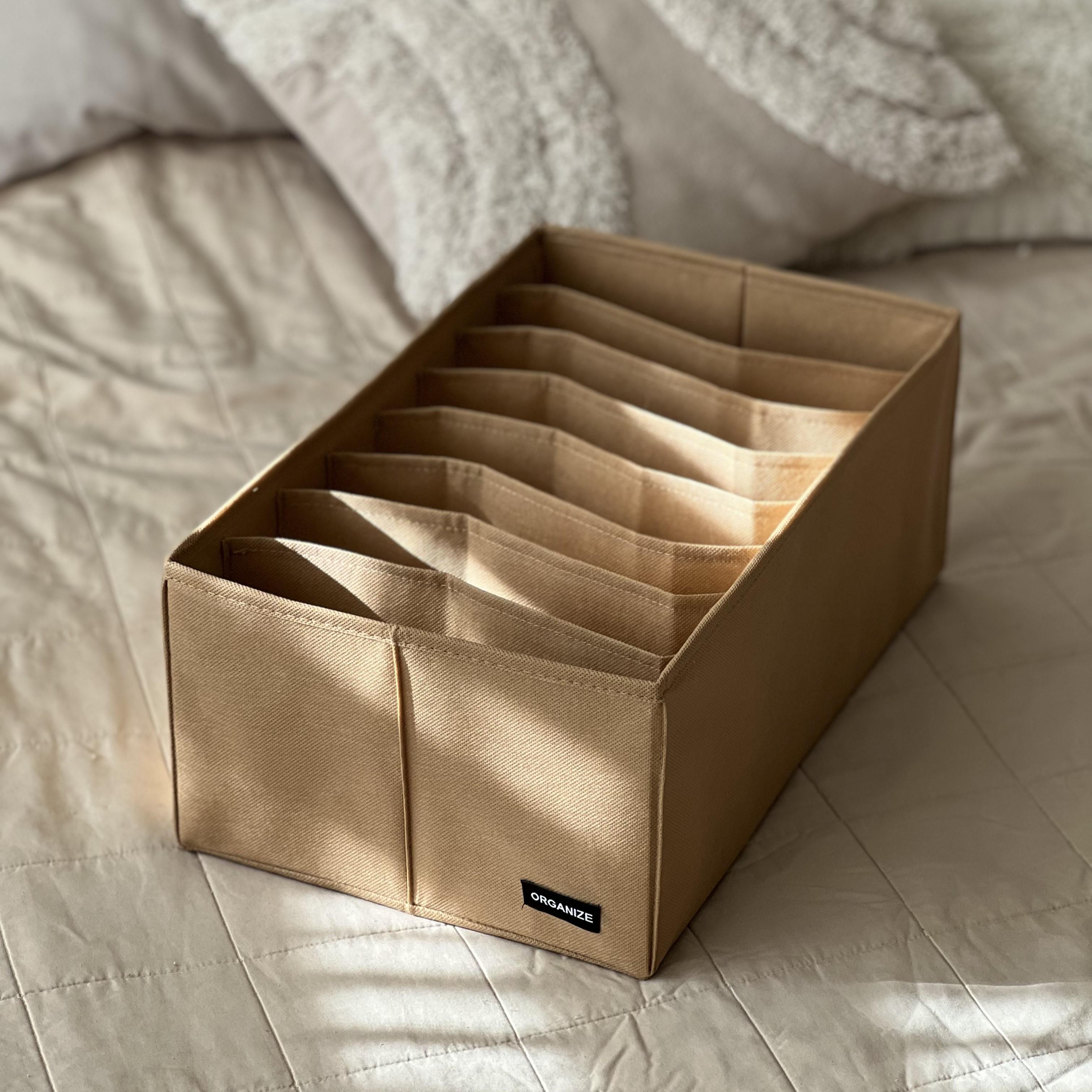 Короб для вертикального зберігання одягу 40 см Бежевий (Hy-40-beg)