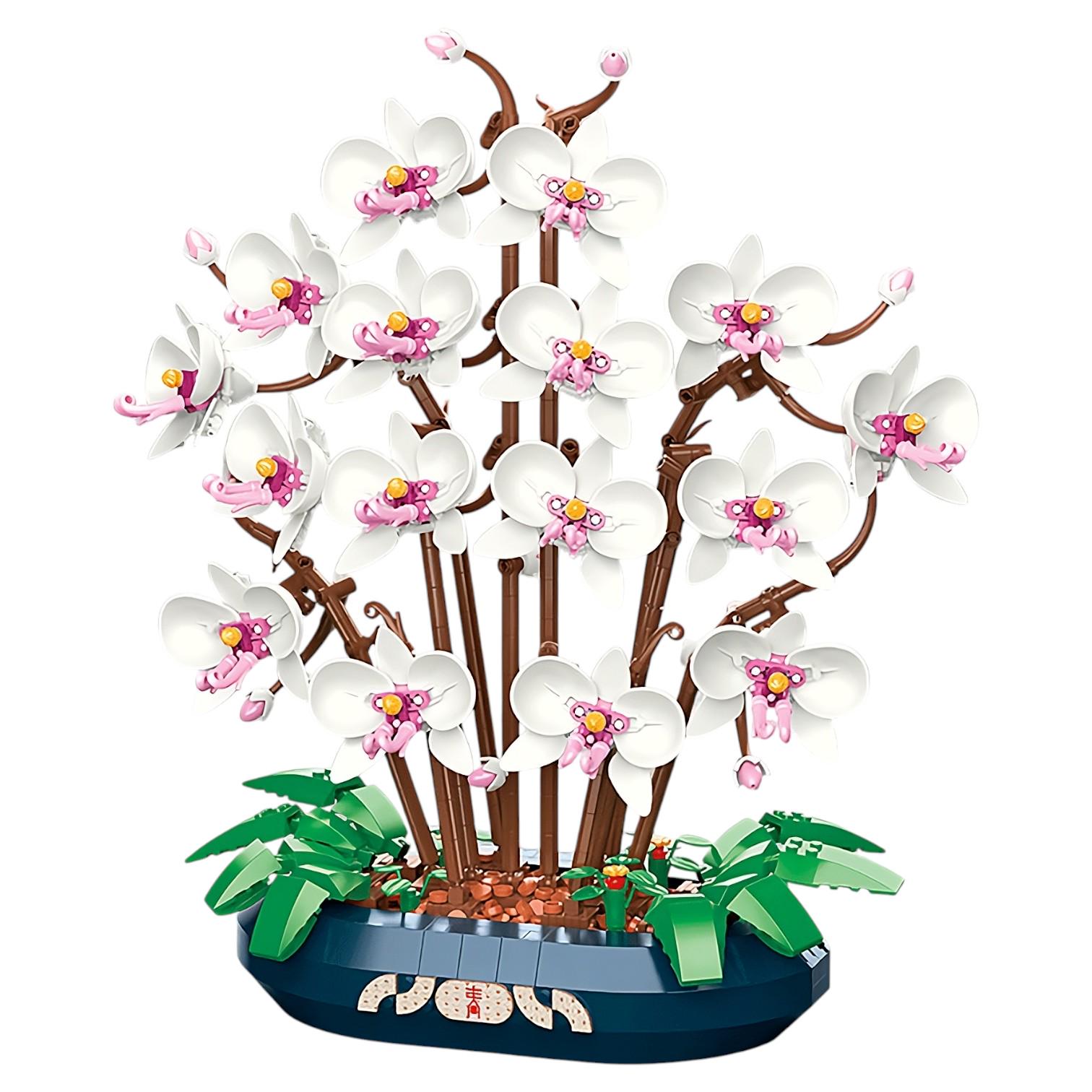 Конструктор JK 2908 12 “Орхидеи в вазоне” серия Plante