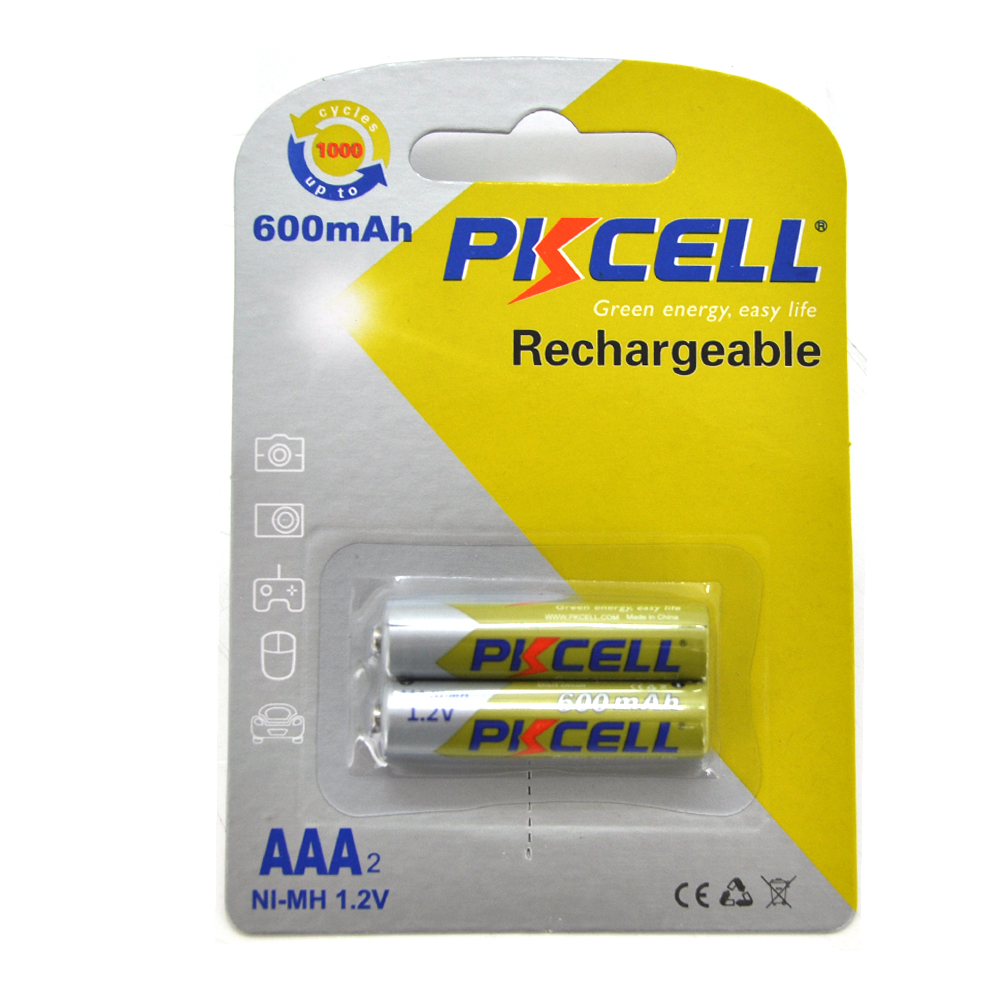 Акумулятор NiMH PKCELL 1,2V AAA 600 mAh 2 шт. (YUT_V2813) Акумулятор NiMH PKCELL 1,2V AAA 600 mAh 2 шт. (YUT_V2813)