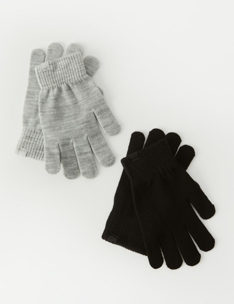 Комплект перчаток женских Diverse MINIS IV Серо-черный (5905384053473)