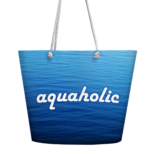 Пляжна сумка Malibu Aquaholic 50х36х15 см