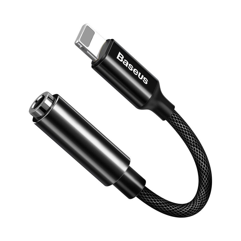 Адаптер Baseus iP Male to 3,5 мм Female Adapter Black