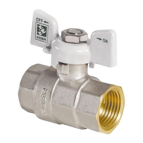 Кран шаровой KOER KR.217.W ГДБ 1" Белый (KR0180)