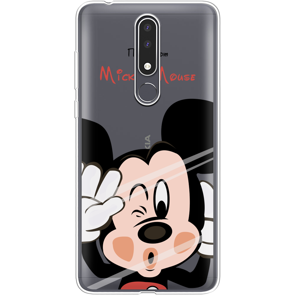 Чехол BoxFace Nokia 3.1 Plus Mister M Прозрачный силикон (36116-cc58-36116)