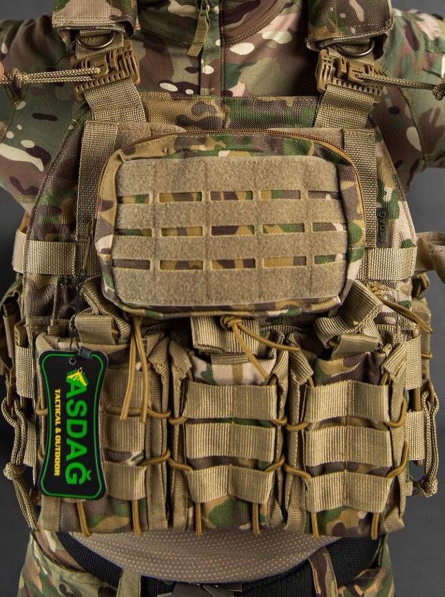 Плитоноска Asdag 4 точки швидкого скидання 7 підсумків Мультикам (2472511822) Плитоноска Asdag 4 точки швидкого скидання 7 підсумків Мультикам (2472511822)