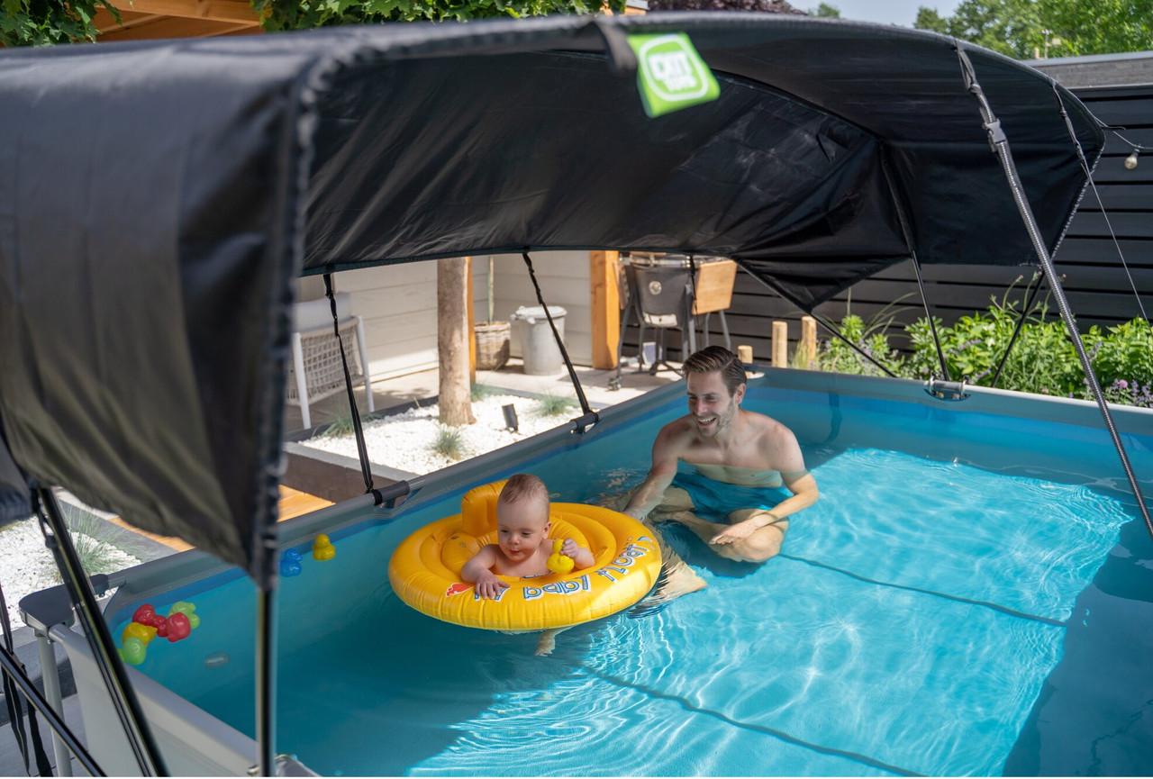 Бассейн каркасный Exit Toys с тентом 300х200х65 см Черное дерево (2448719453) - фото 9 Бассейн каркасный Exit Toys с тентом 300х200х65 см Черное дерево (2448719453) - фото 9