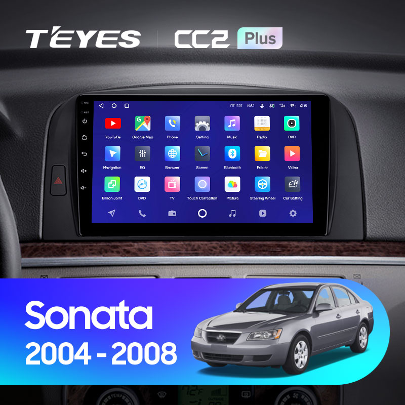 Автомагнітола штатна Teyes CC2 Plus для Hyundai Sonata NF 2004-2008 Android CC2 PLUS 4+64G Wi-Fi+4G (1632457261) - фото 2