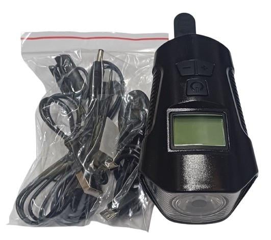 Велоліхтар передній з функцією велосипедного комп'ютера та дзвінка (XA-585)