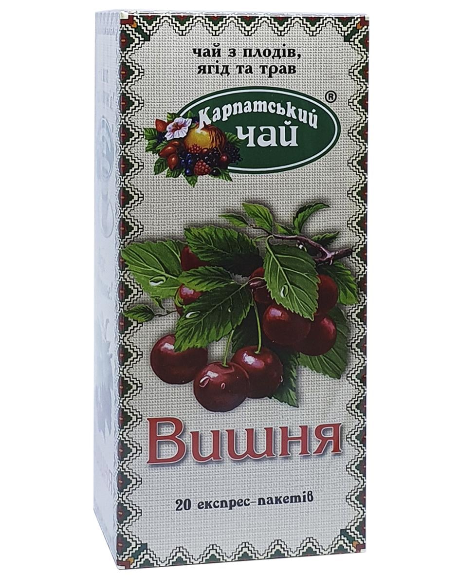 Чай карпатський Вишня в пакетиках 20 шт. х 2 г (974)