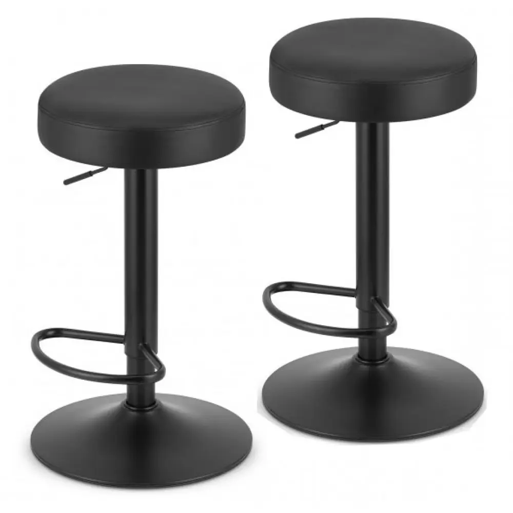 Стул барный Bonro B-067 с черным основанием 2 шт. Черный (47000342)