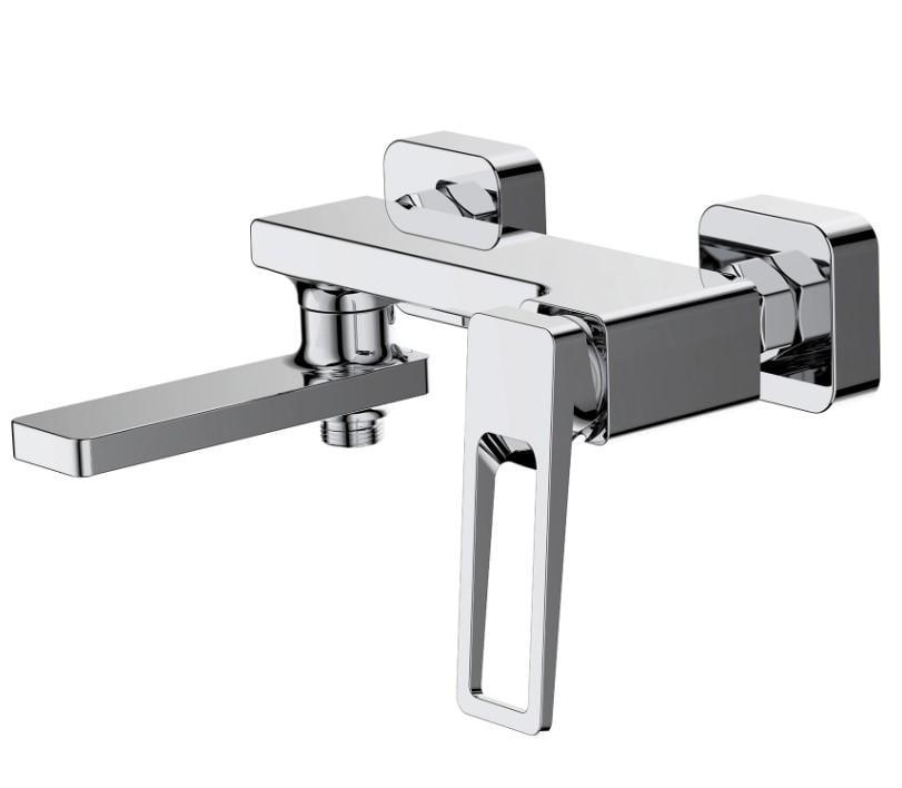 Смеситель для ванны Qtap Gemini Loop QTGEM260CRM4570 (56030)