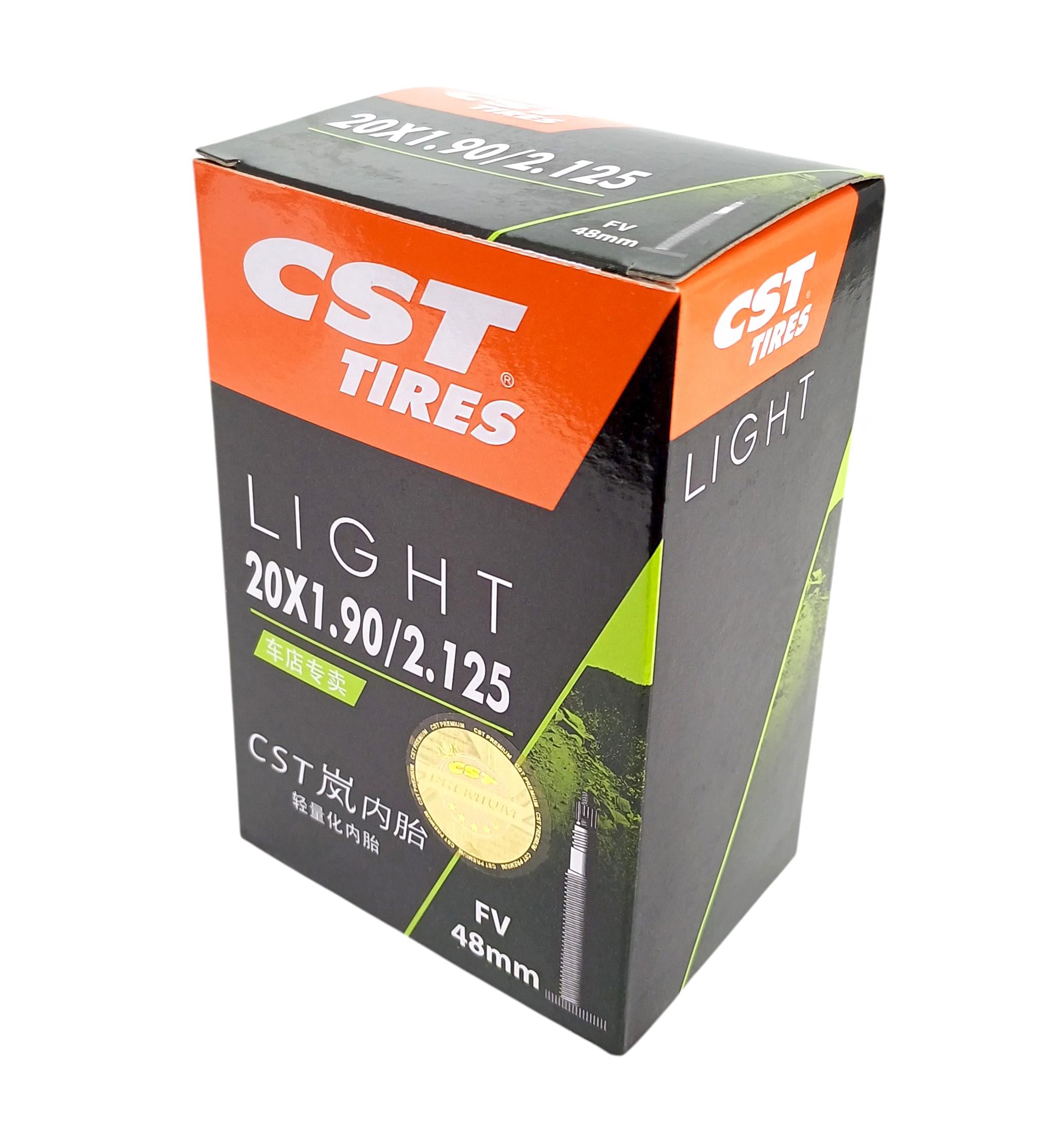 Камера велосипедная CST Light 20x1,90/2,125 FV 48 мм (G0002302) Камера велосипедная CST Light 20x1,90/2,125 FV 48 мм (G0002302)