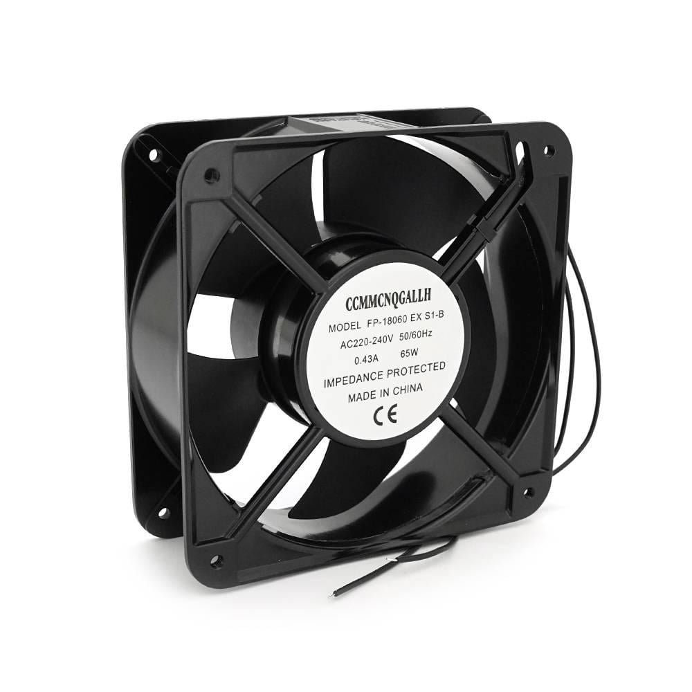 Кулер для охолодження серверних БП CCMMCNQGALLH DC sleeve fan 2pin під паяння 220V/0,43A 2600об/хв 65W 180х180х60 мм (32009)