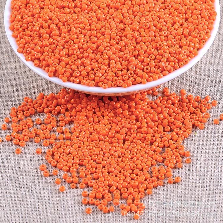 Бисер натуральный 2 мм 50 г Оранжевый (БР0002н33)