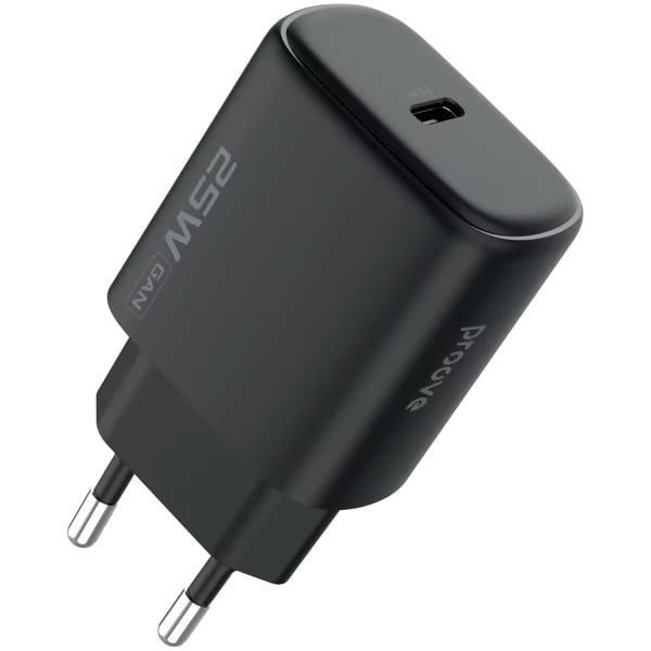 Зарядное устройство для сети Proove Silicone Power 2 25W Type-C Черный (WCSP25010001) Зарядное устройство для сети Proove Silicone Power 2 25W Type-C Черный (WCSP25010001)