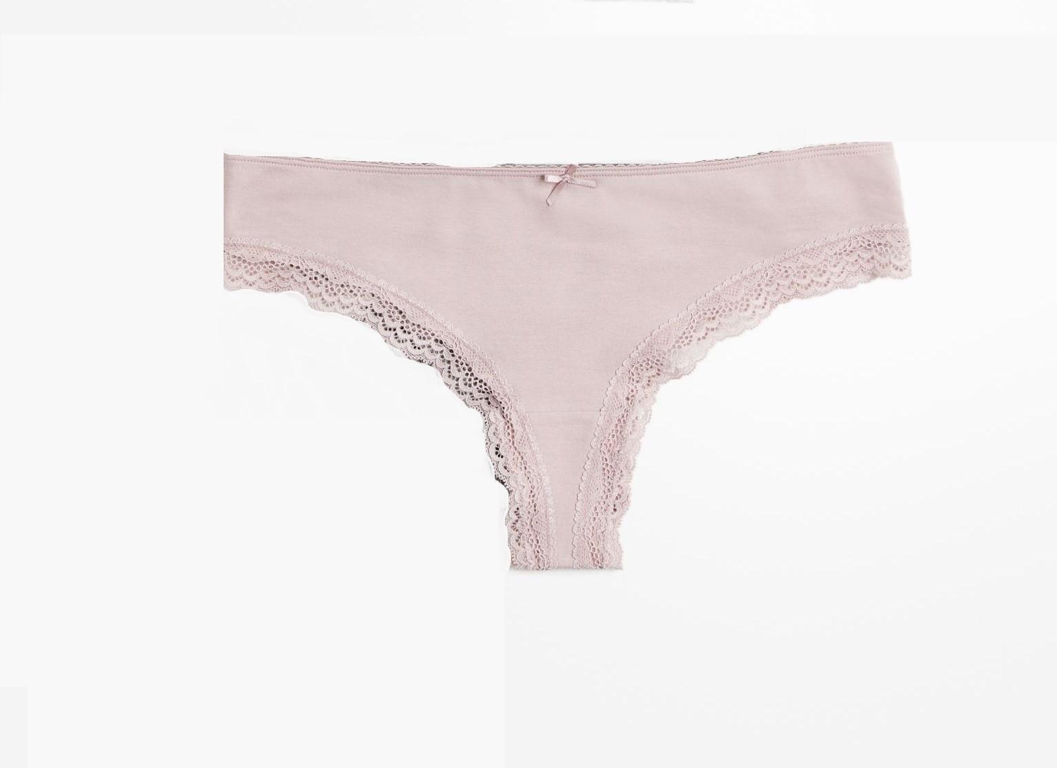 Трусики с кружевом S Кофейный (9907026arl)