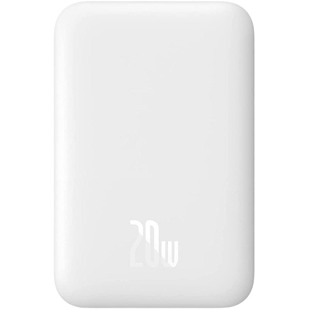 Зовнішній акумулятор Baseus Magnetic Mini 20W 10000 mAh White (PPCX070002)