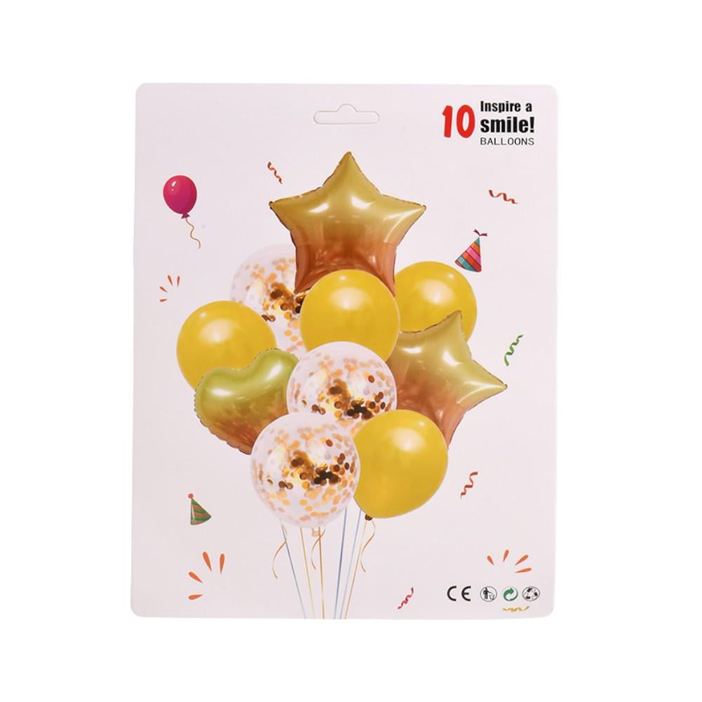 Набор шаров для вечеринок Party R35180 10 шт. Золотой (31152918)