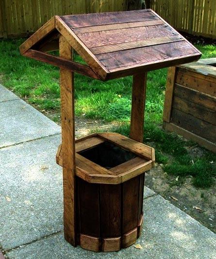 Криниця декоративна із дерева Мораїко Капучино (КОС-003809)