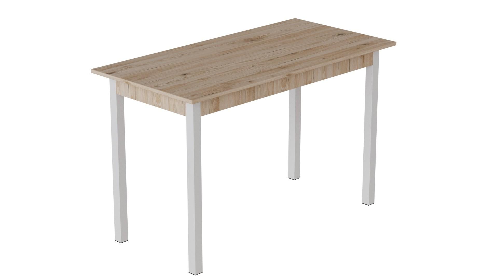 Обеденный стол Ferrum-decor Марио ДСП 16 мм 75x120x60 см Белый/Сан-Марино (FRD-105659)
