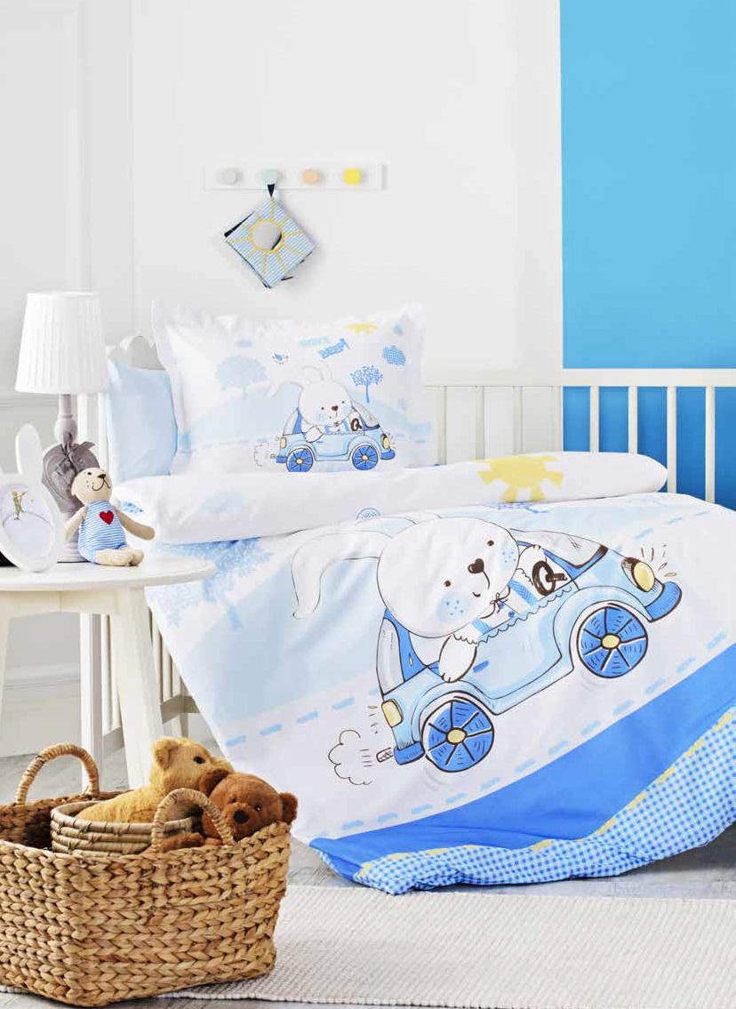Комплект постельного белья Ozdilek Bebek ранфорс 9980106 Голубой (DR010224)