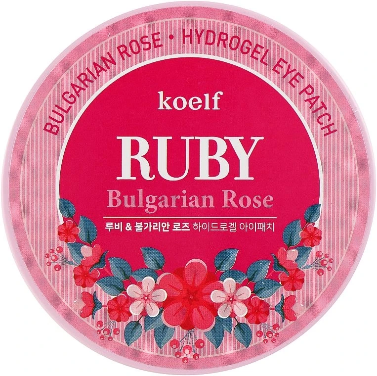 Патчи для глаз гидрогелевые Petitfee&KOELF Ruby&Bulgarian Rose Eye Patch с рубином и болгарской розой (2072050843) - фото 1