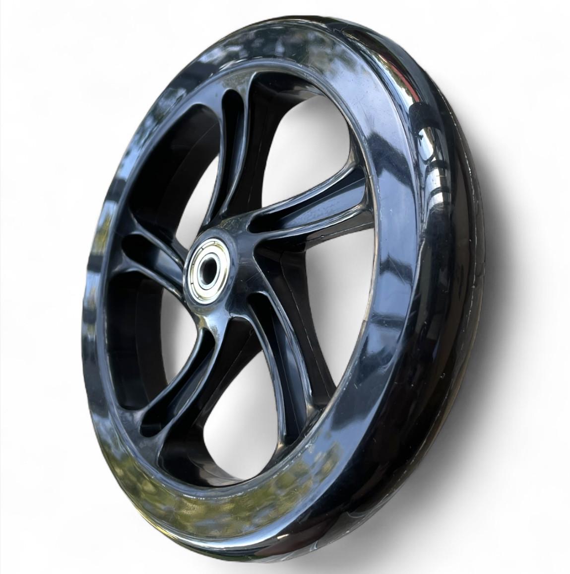 Колесо для самоката PU з підшипниками 608 175х30 мм Чорний - фото 5 Колесо для самоката PU з підшипниками 608 175х30 мм Чорний - фото 5