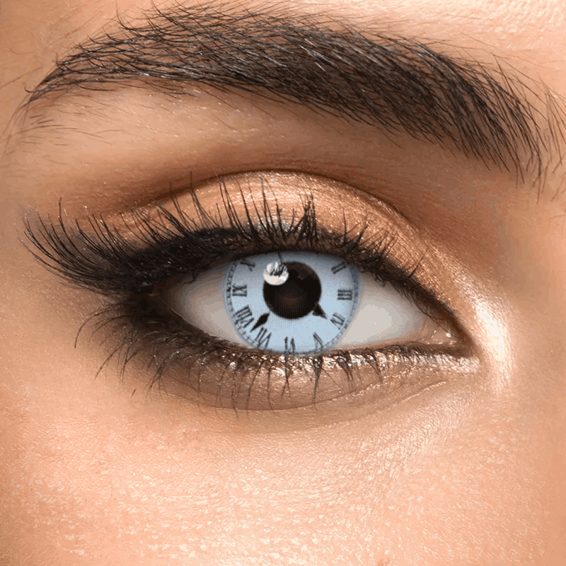 Контактные линзы белые Elite Lens Клок Белый +0,00 14,5 мм 2 шт. Белый (25906539)