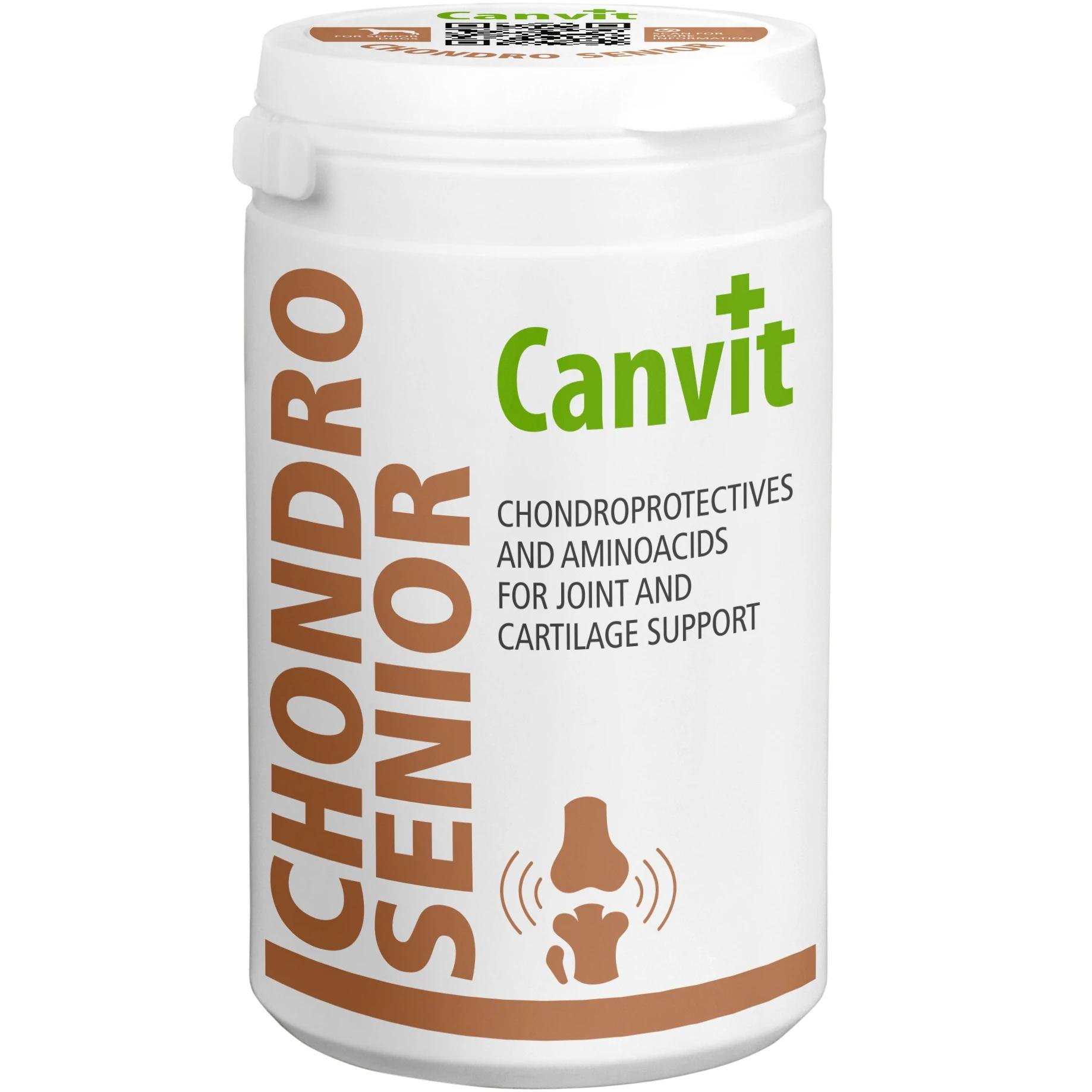 Пищевая добавка Canvit Chondro Senior For Dogs для собак в возрасте от 7 лет для поддержания здоровья хрящей и суставов 230 г (can56648) Пищевая добавка Canvit Chondro Senior For Dogs для собак в возрасте от 7 лет для поддержания здоровья хрящей и суставов 230 г (can56648)