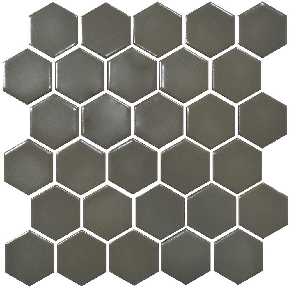 Керамическая мозаика Kotto Ceramica HEXAGON H 6020 295x295x9 мм Dark Gray