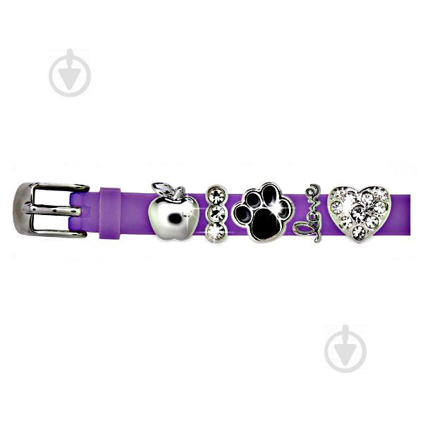 Браслет силиконовый Biojoux BJB002 Charms Bracelet MIX 2 Lilac (4666)