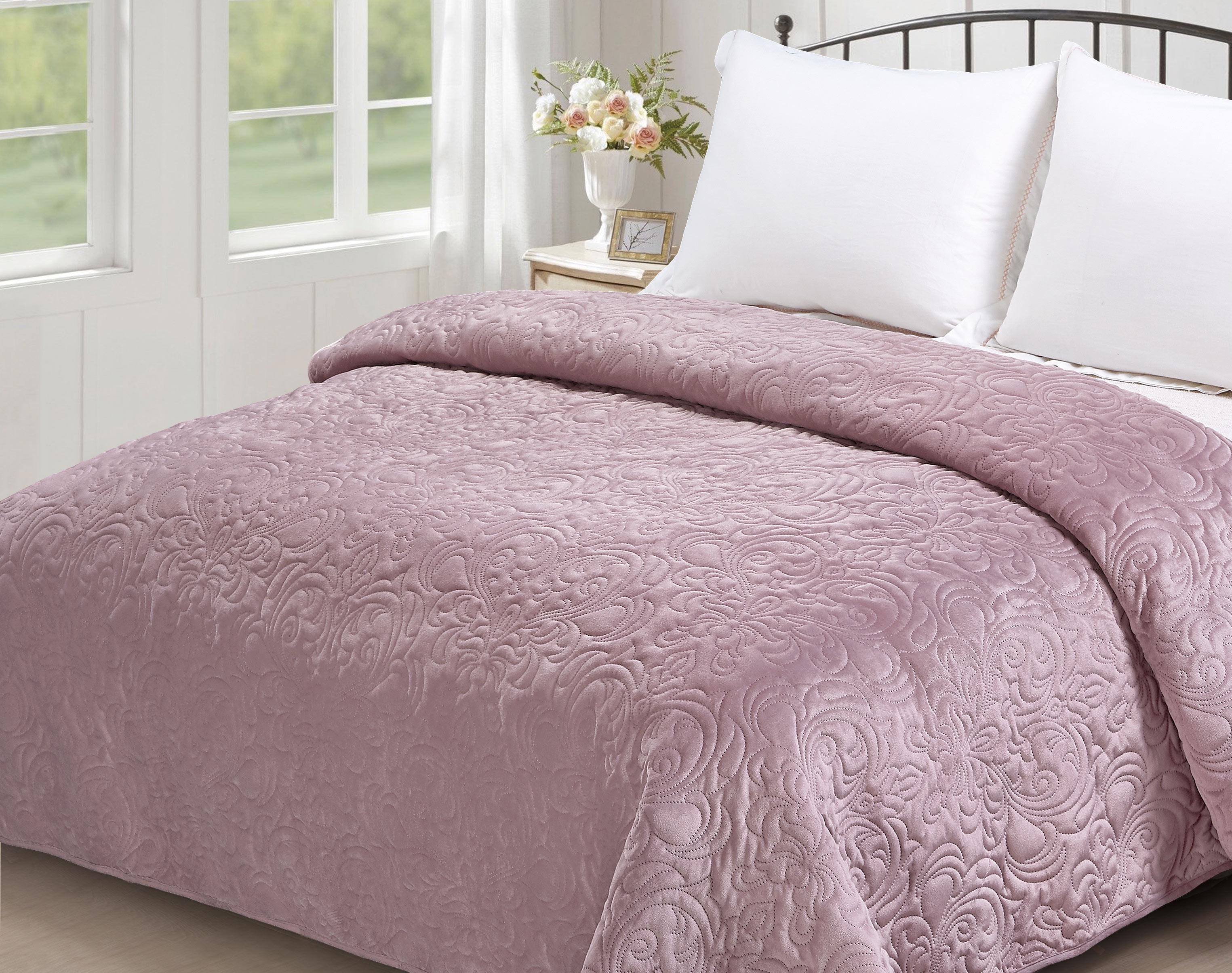 Покривало-плед однотонне 150х200 Рожевий (37)