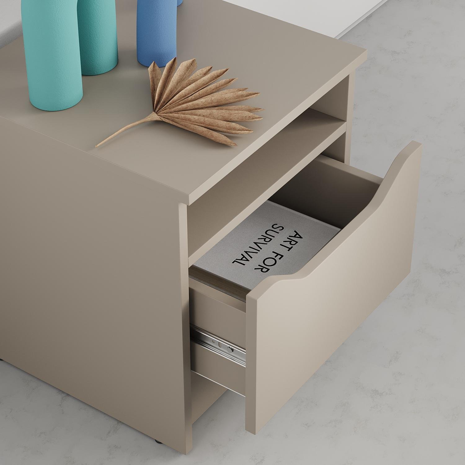 Тумба приліжкова MebelStar Лілу 40x40x44,5 см Кашемір (MBS-1310) - фото 3