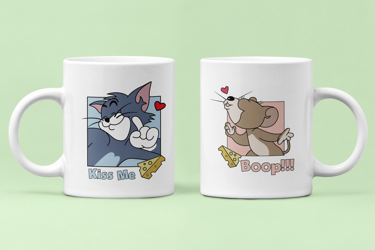 Чашки парные "Kіss me boop" Том и Джерри для влюбленных 330 мл Белый (ВЛ153Ч) Чашки парные "Kіss me boop" Том и Джерри для влюбленных 330 мл Белый (ВЛ153Ч)