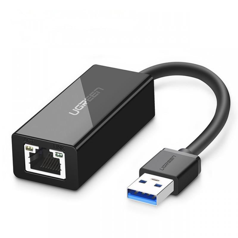 Внешняя сетевая карта Ugreen 20256 USB 3.0 Gigabit Ethernet LAN RJ45 10/100/1000 Mbps