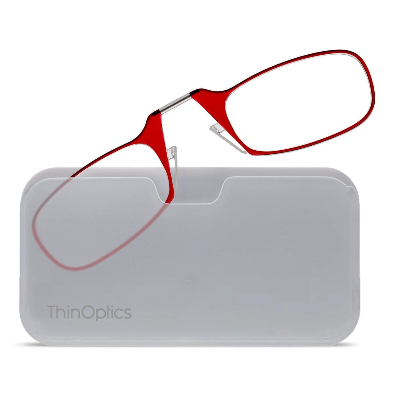Очки для чтения Thinoptics с классическим белым чехлом/диоптрий '+2,50 Красный (2.5REDWUP)