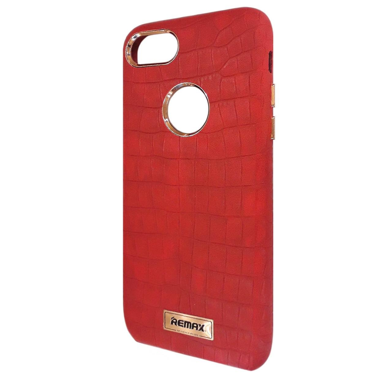 Кожаный чехол-накладка Remax Maso Series for iPhone 7/8/SE 2020, Red - фото 2