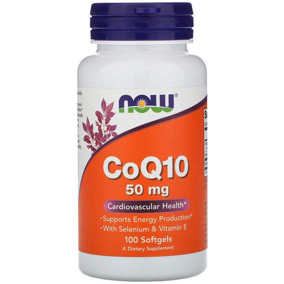 Коензим NOW Foods CoQ10 50 мг 100 Softgels (NOW-03193)