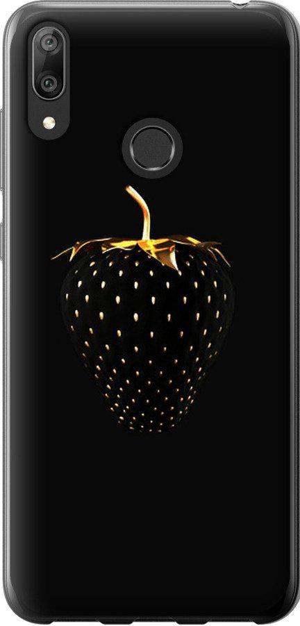 Чехол на Huawei Y7 2019 Черная клубника (3585u-1638-42517)