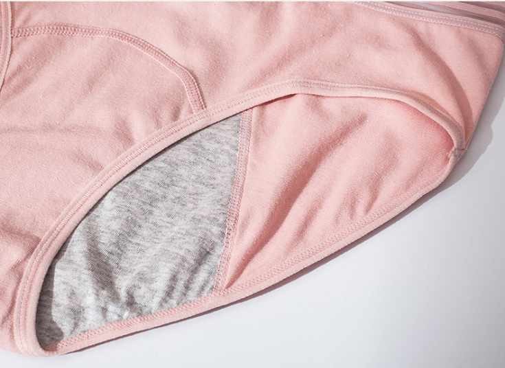 Трусики для критических дней с декоративной резинкой L Розовый - фото 4
