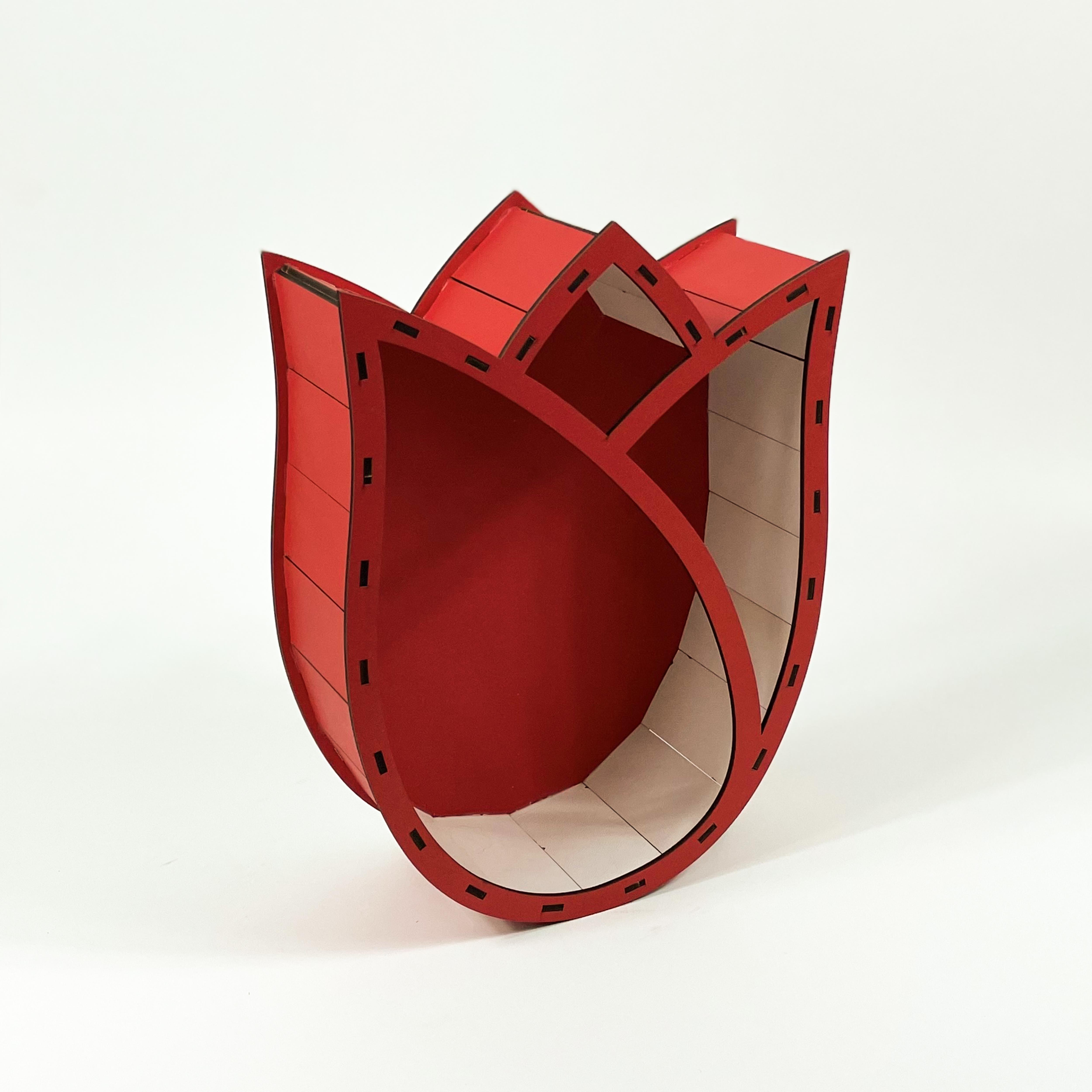 Коробка "Тюльпан" Червоний (4784)